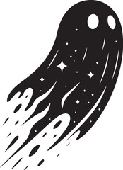 Halloween Ghost Flat Vector Illustration