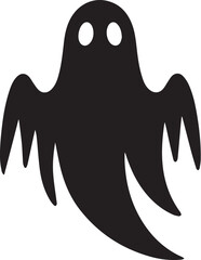 Fototapeta premium Halloween Ghost Flat Vector Illustration