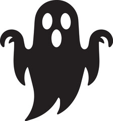 Halloween Ghost Flat Vector Illustration