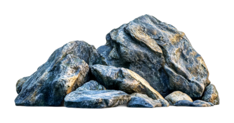 Aquarium Rocks for Fish Tank Decoration - Isolated on White Background