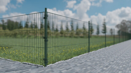 Fototapeta premium 3D Zaun