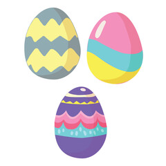 colorful easter eggs