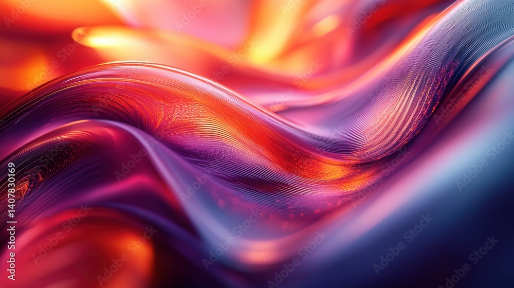 Poster abstract background with reeded glass effect 3d render,stock image