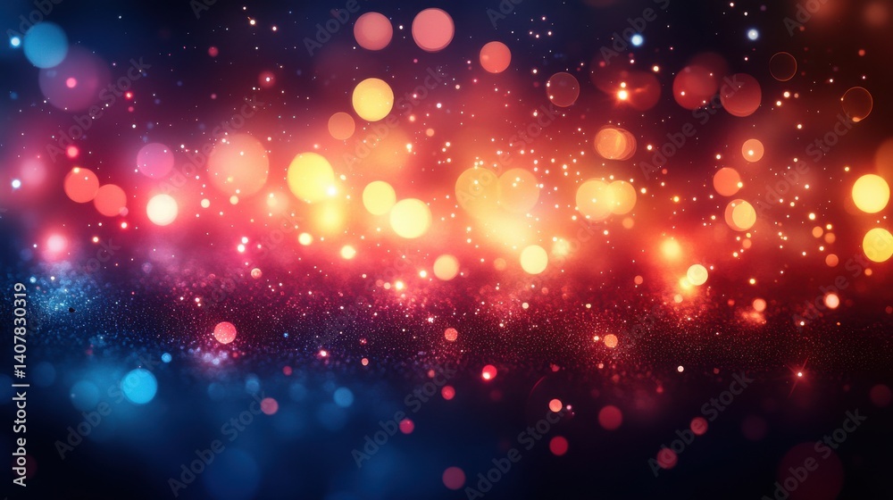 Aufkleber abstract background with colorful bokeh lights,photo stock