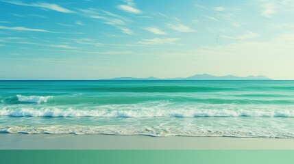 Fototapeta premium shore color gradient green