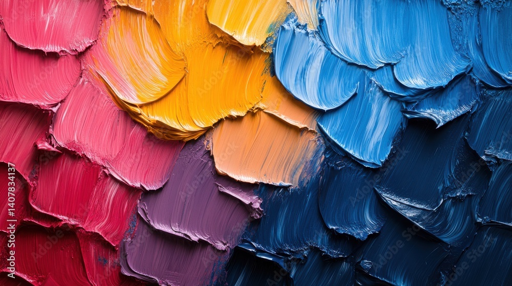 Aufkleber abstract colorful paint brushstrokes background texture for design header banner texture random background,stock photo