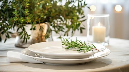 dining white dinner plate