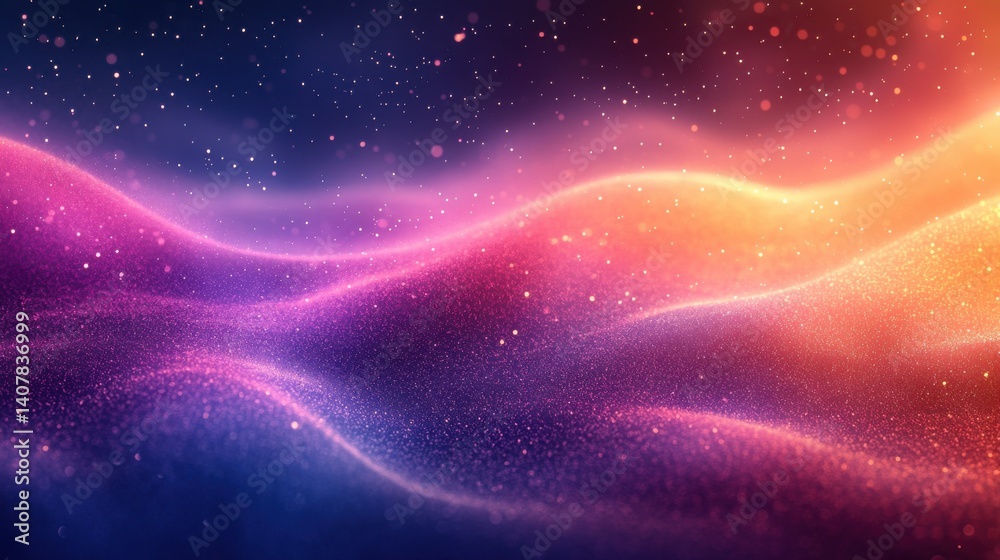 Fototapete abstract fluid colors retro modern blurred background film grain texture template with dust effect m