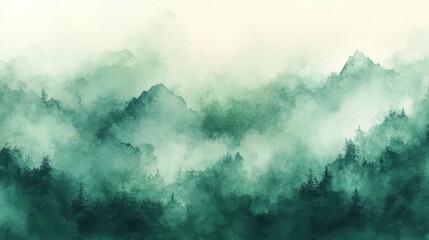 abstract green pastel watercolor stains background on watercolor paper textured for design templates invitation card,stock photo