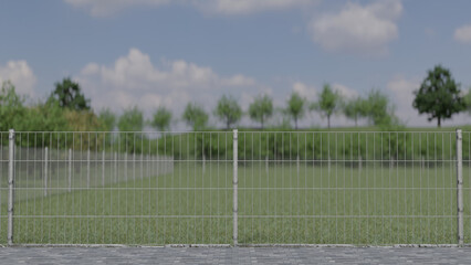 Fototapeta premium 3D Zaun