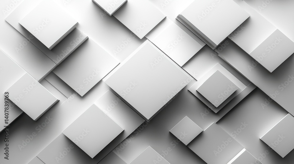 Poster abstract light grey white business background with squares shadow lines gray office cover banner dia