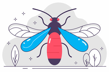 mosquito on a white background