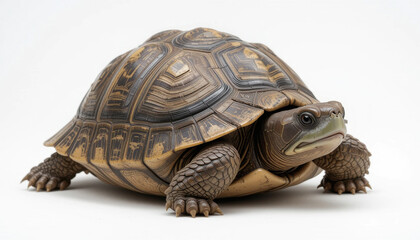 Fototapeta premium Macro Photograph of a Small Turtle with Yellow Spots
