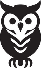 owl black vector