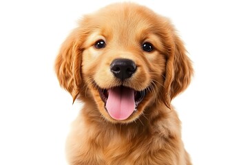 Adorable Golden Retriever Puppy, Studio Shot