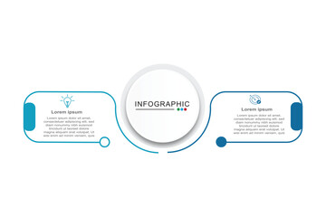 vector infographic design template whit 2 option or steps vector illustration