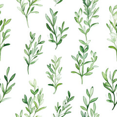 Fototapeta premium Green leaves create serene pattern, radiating fresh, calming vibe