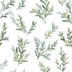 Fototapeta premium Minimalist boho leaves create soothing, calming pattern across this design