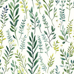 Naklejka premium Watercolor floral, branch, botanical design seems so gentle and natural