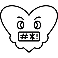 Swearing icon