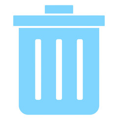 light blue delete icon