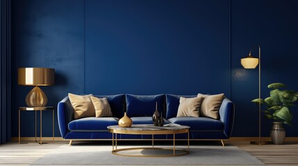 modern navy blue design