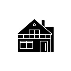 creative details Modern House Icon Vector Illustration
