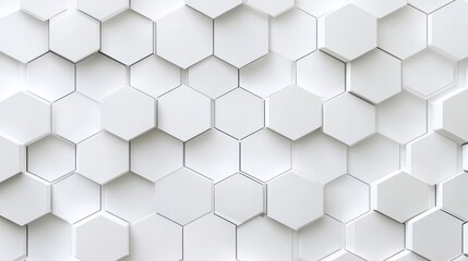 Fototapeta premium White Background Tech. Futuristic 3D Structure for Modern Technology Design