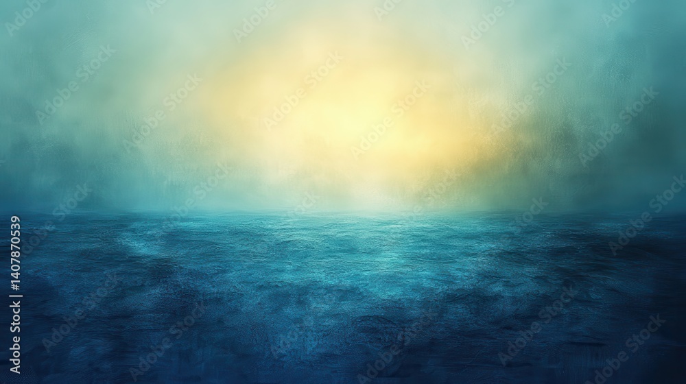 Aufkleber blue green gradient background,a smooth transition,grainy texture effect,stock image