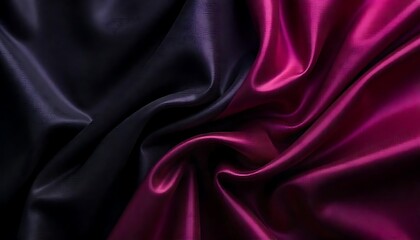 Obraz premium Black dark gray purple burgundy red background. Silk satin fabric. Luxury elegant beauty premium rich. Shiny glitter shimmer silky. Drapery fold crease. Christmas birthday Valentine romance festival.