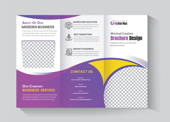 Trifold Brochure or Business Trifold Brochure Template