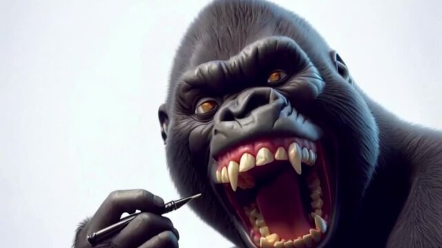 Verr&uuml;ckter Gorilla