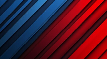 Obraz premium Blue and red gradient background with diagonal lines. Abstract geometric wallpaper design for banner, poster, or presentation in a modern style