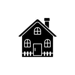 creative details Cottage Icon Vector Illustration