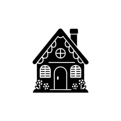 creative details Cottage Icon Vector Illustration