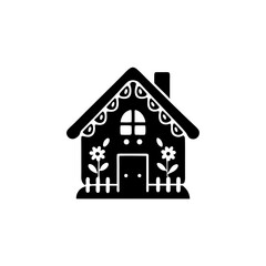 creative details Cottage Icon Vector Illustration