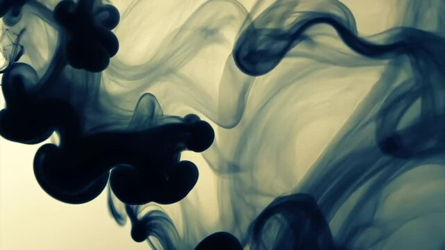 Dark Ink Diffusing in Liquid
