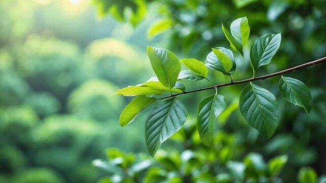 Close-up of green ash tree leaves.