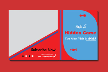 Summer Holiday YouTube Thumbnail for Travel Videos

