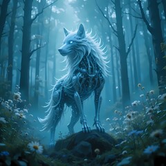 Obraz premium the fairy tale wolf