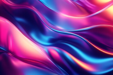 Naklejka premium Shiny abstract fabric texture with purple, pink, and blue metallic colors