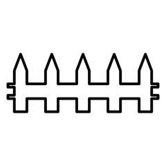 fence icon vector illustration concept