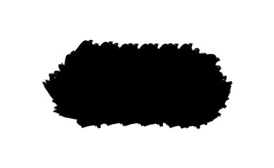 Ink brush stock isolated on transparent PNG file

