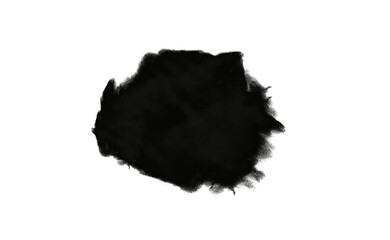 Ink brush stock isolated on transparent PNG file
