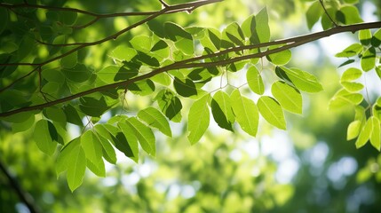 Obraz premium canopy branch of leaves