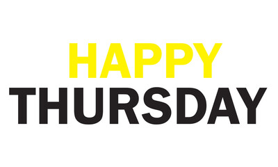 THURSDAY - Happy Thursday vector art