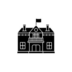 creative details Apartment Building Icon Vector Illustration