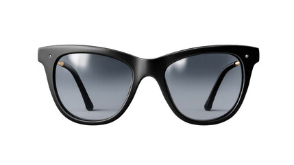 Fototapeta premium Black Cat Eye Sunglasses:Stylish black cat eye sunglasses with gradient gray lenses. Perfect for adding a touch of retro chic to any outfit.