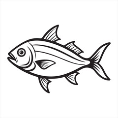 vector illustration of a fish