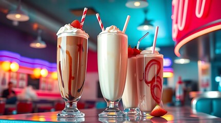 Colorful Bubble Teas with Tapioca Pearls &ndash; Trendy Caf&eacute; Style Beverage Display